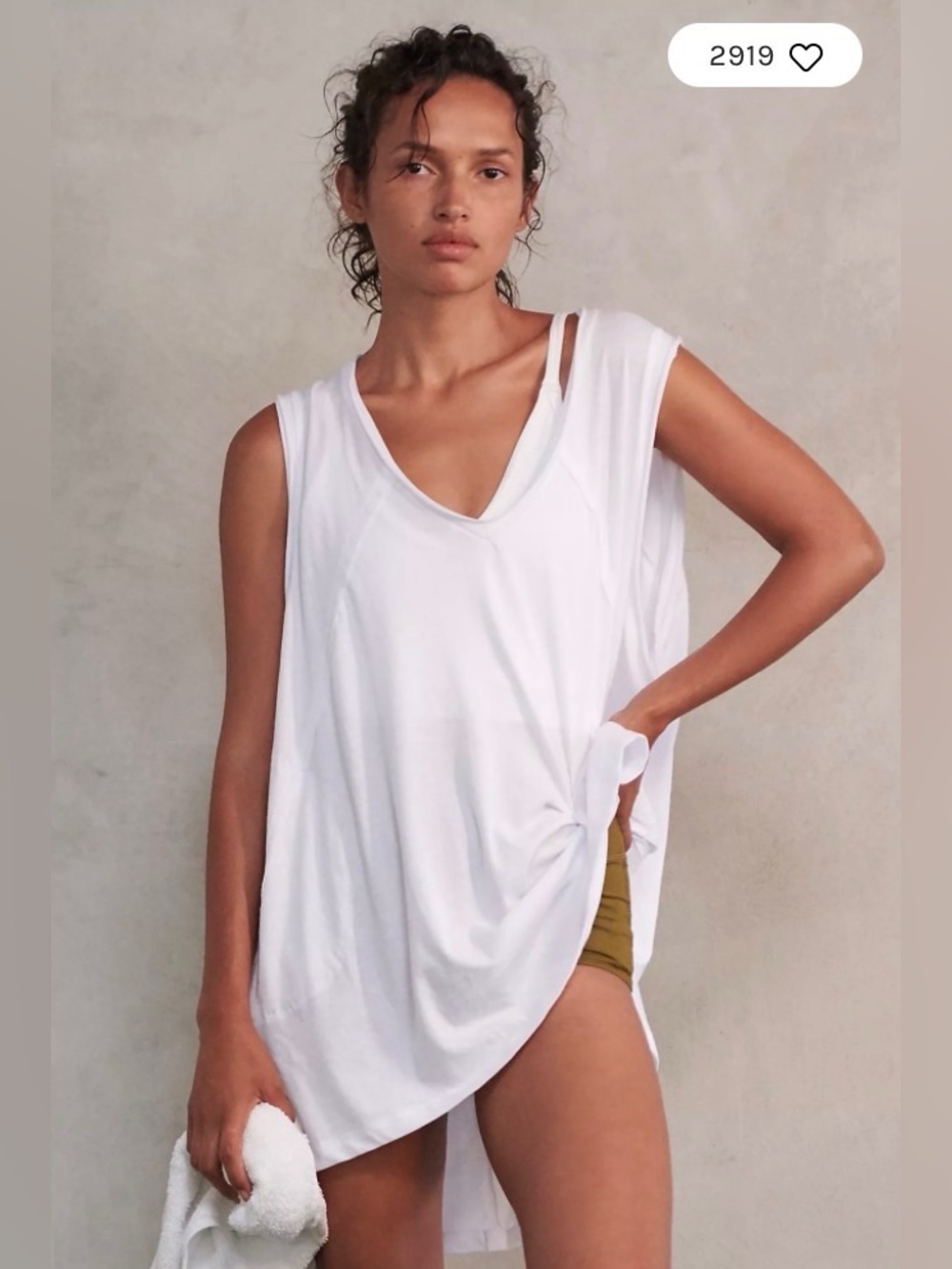 NWT FP Movement by Free People White City Vibes Tank Size Medium